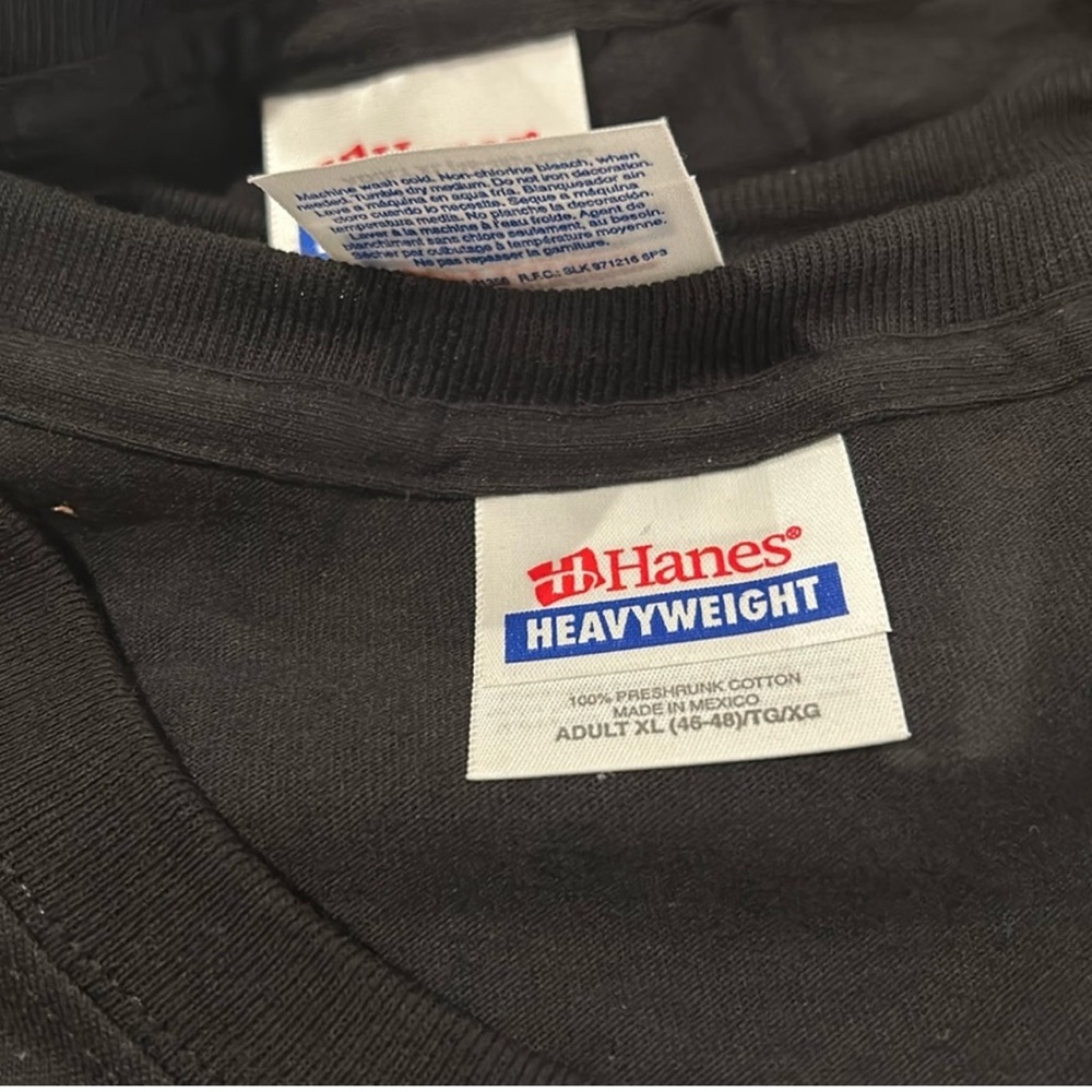 11 brand new XL men’s, 100% pre-shrunk cotton, Hanes adult T-shirts- all black